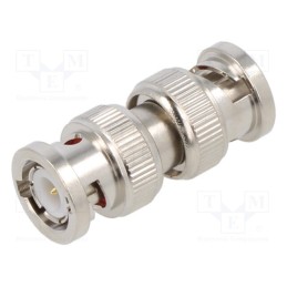 1 pcs x AMPHENOL RF - 031-218-RFX - Adapter, BNC male,both sides, Insulation: POM, 50Ω, Mat: brass