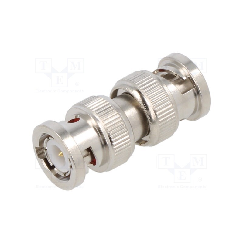 1 pcs x AMPHENOL RF - 031-218-RFX - Adapter, BNC male,both sides, Insulation: POM, 50Ω, Mat: brass