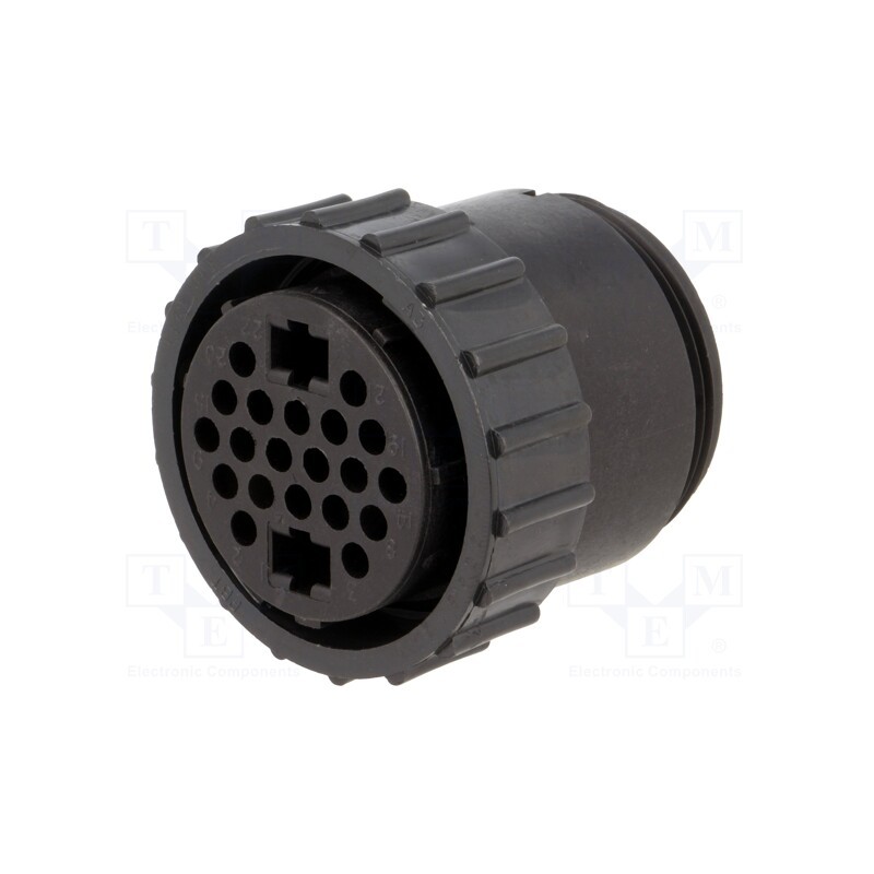 1 pcs x TE Connectivity - 206612-1 - Plug, female, PIN: 22(2+20), w/o contacts, CPC Series 4, for cable