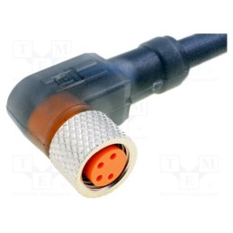 1 pcs x LUMBERG AUTOMATION - 28382 RKMWV 4-225/2 M - Connector: M8, 2m, female, PIN: 4, angled 90°, plug, PUR