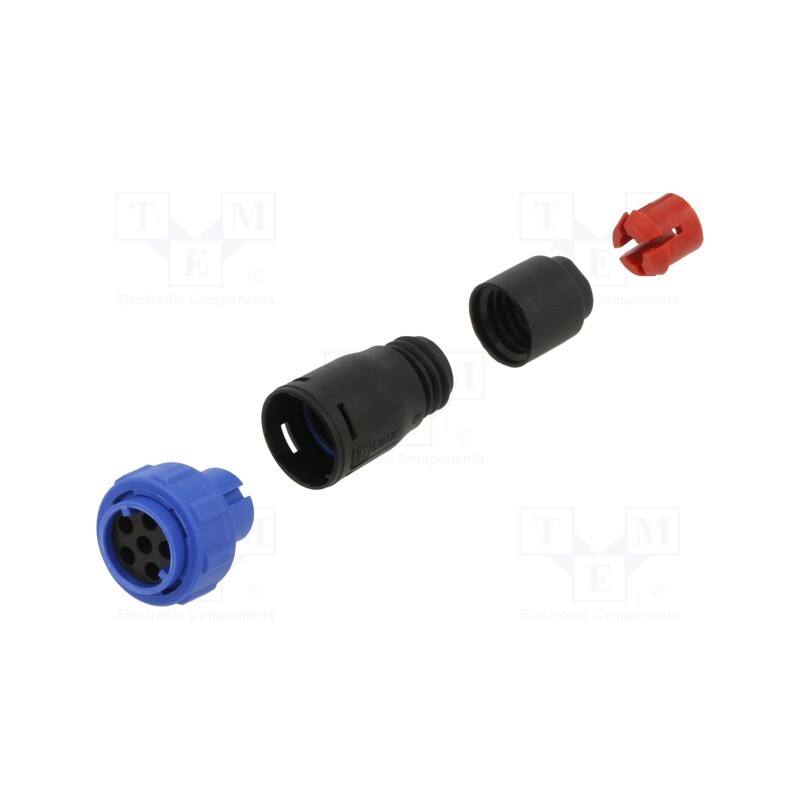 1 pcs x BULGIN - PX0410/06S/4550 - Connector: circular, plug, female, PIN: 6, w/o contacts, for cable