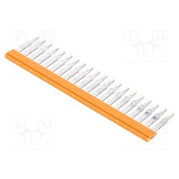 1 pcs x WEIDMu00dcLLER - 1527720000 ZQV 2.5N/20 - Comb bridge, ways: 20, orange, A series