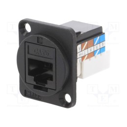1 pcs x CLIFF - CP30227 - Socket, RJ45, FT, Cat: 6a, Layout: 8p8c, IDC, 19x24mm, Mat: plastic