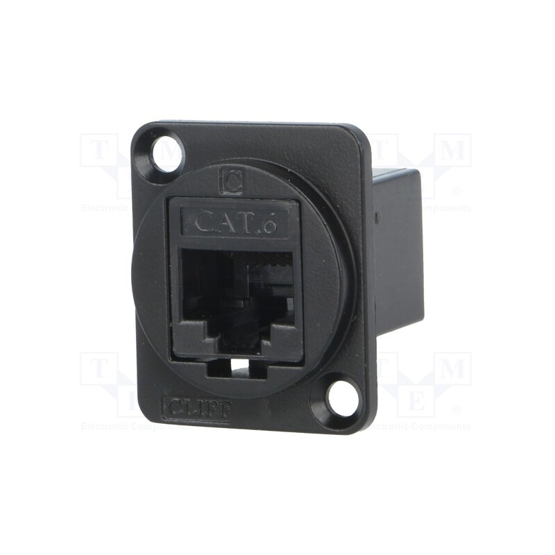 1 pcs x CLIFF - CP30222MB - Coupler, FT, Cat: 6, Layout: 8p8c, RJ45 socket,both sides, 19x24mm