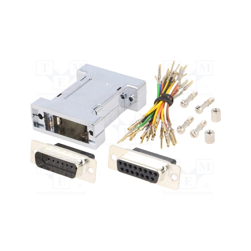 1 pcs x ENCITECH - 2111-0105-12 - Transition: adapter, D-Sub 15pin male,D-Sub 15pin female