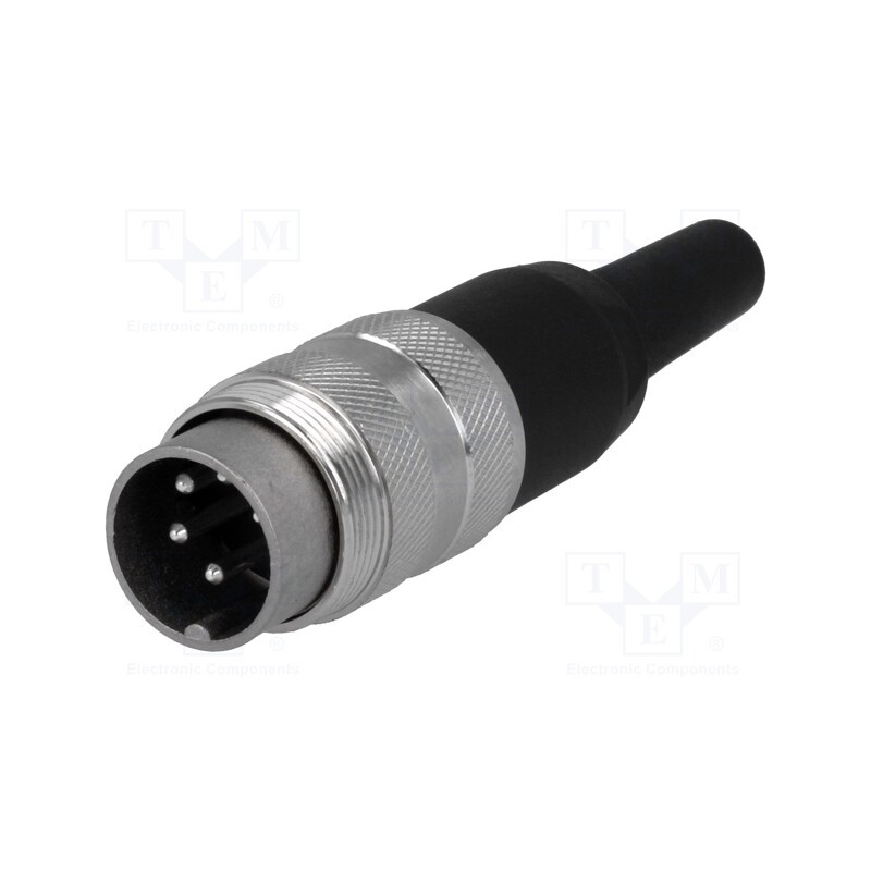 1 pcs x AMPHENOL - T3360001U - Connector: M16, plug, male, soldering, for cable, PIN: 5, 5A, 300V