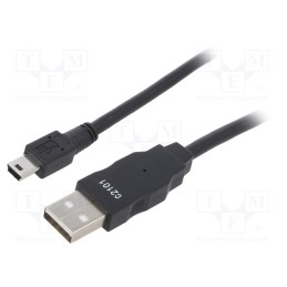 1 pcs x MOLEX - 887328602 - USB A - MINI-B 1.0M BLACK
