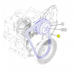 A pair of cat cva V-belts