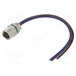 1 pcs x DEGSON ELECTRONICS - SD-M8A-03P-FF-SH7B10-00A(H) - Connector: M8, female, PIN: 3, straight, for panel mounting, socket