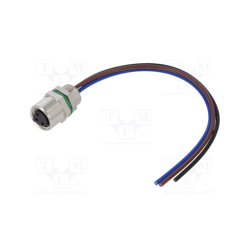1 pcs x DEGSON ELECTRONICS - SD-M8A-03P-FF-SH7B10-00A(H) - Connector: M8, female, PIN: 3, straight, for panel mounting, socket