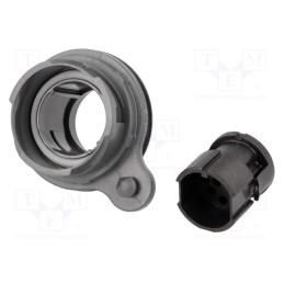 1 pcs x BULGIN - PXP7012/10P/CR - Connector: circular, socket, male, PIN: 10, w/o contacts, UL94V-0