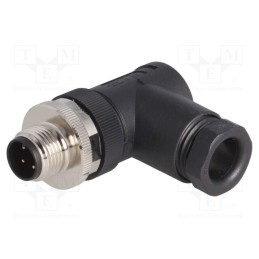 1 pcs x TE Connectivity - T4113002041-000 - Plug, M12, PIN: 4, male, A code-DeviceNet / CANopen, for cable