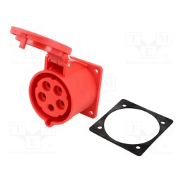 1 pcs x PCE - 325-6F7 - Connector: AC supply 3-phase, socket, female, 32A, 400VAC, IP44