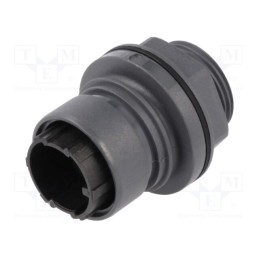 1 pcs x BULGIN - PXP6012/08P/CR - Connector: circular, socket, male, PIN: 8, w/o contacts, UL94V-0
