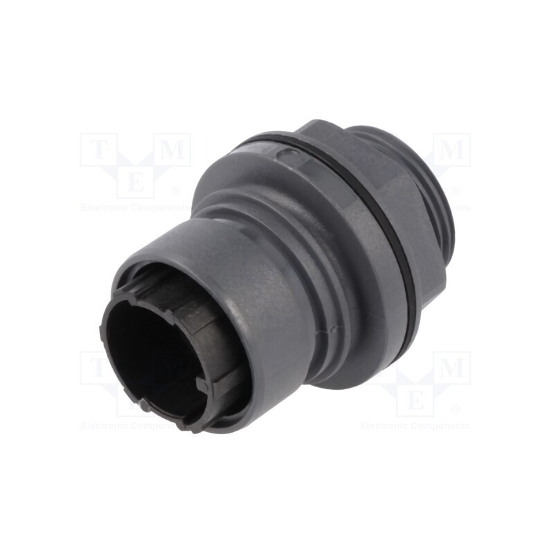 1 pcs x BULGIN - PXP6012/08P/CR - Connector: circular, socket, male, PIN: 8, w/o contacts, UL94V-0