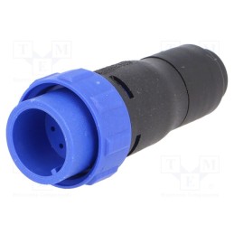 1 pcs x BULGIN - PX0410/10P/6065 - Connector: circular, plug, male, PIN: 10, w/o contacts, for cable