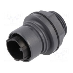 1 pcs x BULGIN - PXP6012/03P/CR - Connector: circular, socket, male, PIN: 3, w/o contacts, UL94V-0