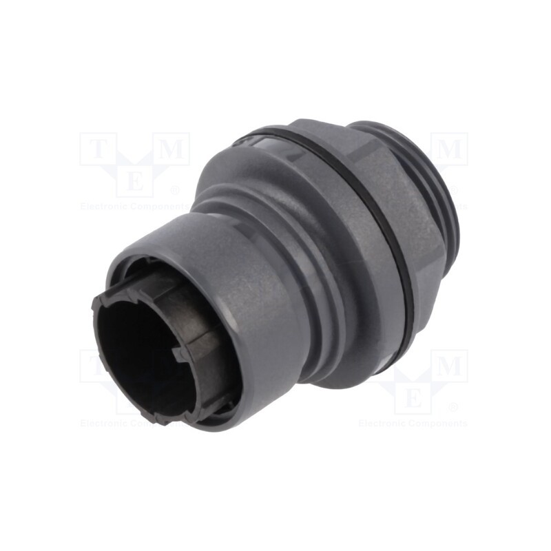 1 pcs x BULGIN - PXP6012/03P/CR - Connector: circular, socket, male, PIN: 3, w/o contacts, UL94V-0