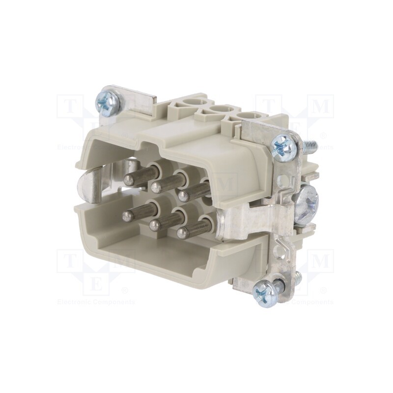 1 pcs x WIELAND - 70.310.0640.0 - Connector: HDC, male, PIN: 6, size 6, contact insert, 500V, 16A