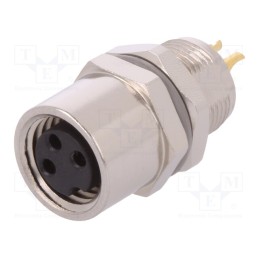 1 pcs x TE Connectivity - T4033014031-000 - Connector: M8, female, PIN: 3, unshielded, socket, IP67, 60V