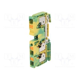 1 pcs x WEIDMu00dcLLER - 2490590000 A3C 10 PE - Splice terminal: rail, 10mm2, ways: 1, terminals: 3, yellow-green