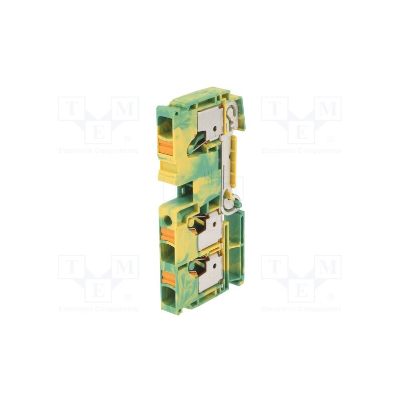 1 pcs x WEIDMu00dcLLER - 2490590000 A3C 10 PE - Splice terminal: rail, 10mm2, ways: 1, terminals: 3, yellow-green
