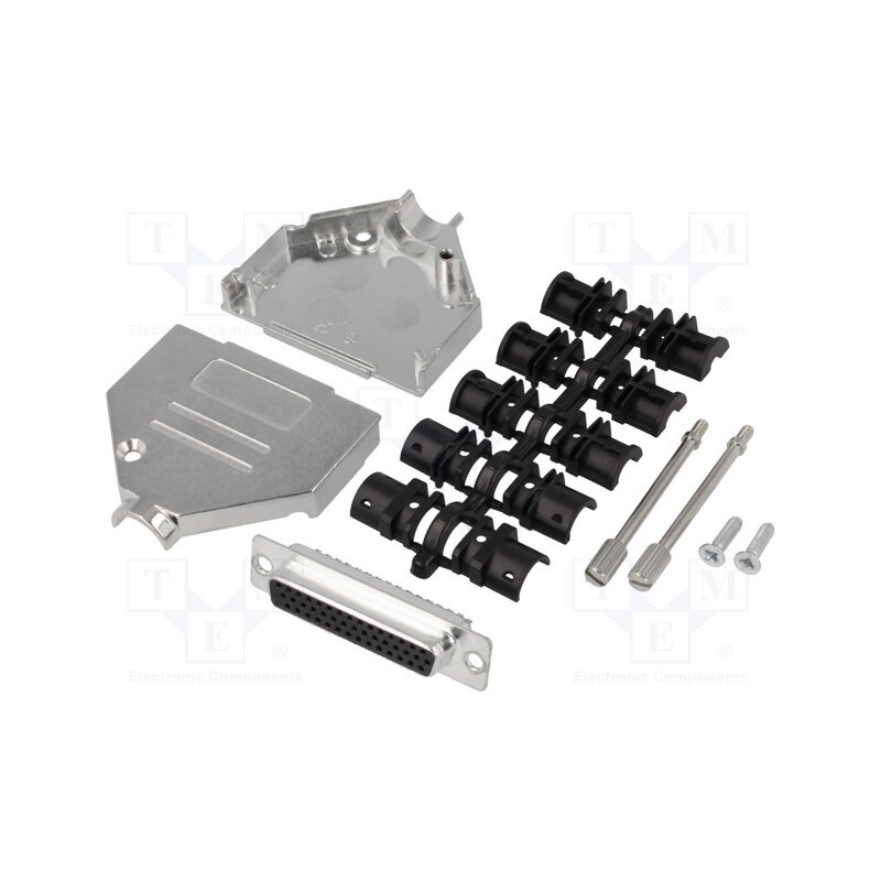 1 pcs x ENCITECH - DTZK25-HDS-K - D-Sub HD, PIN: 44, plug, female, soldering, for cable, black