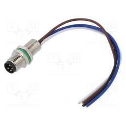 1 pcs x DEGSON ELECTRONICS - SD-M8A-04P-MM-SH7B10-00A(H) - Connector: M8, male, PIN: 4, straight, for panel mounting, socket