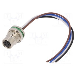 1 pcs x DEGSON ELECTRONICS - SD-M8A-04P-FF-SF7A10-00A(H) - Connector: M8, female, PIN: 4, straight, for panel mounting, socket
