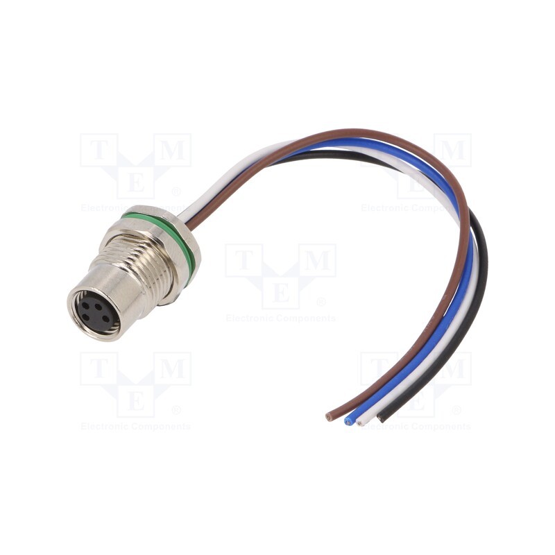 1 pcs x DEGSON ELECTRONICS - SD-M8A-04P-FF-SF7A10-00A(H) - Connector: M8, female, PIN: 4, straight, for panel mounting, socket