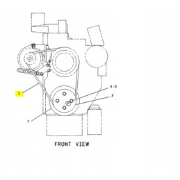 V-belt cat crawler excavator engines