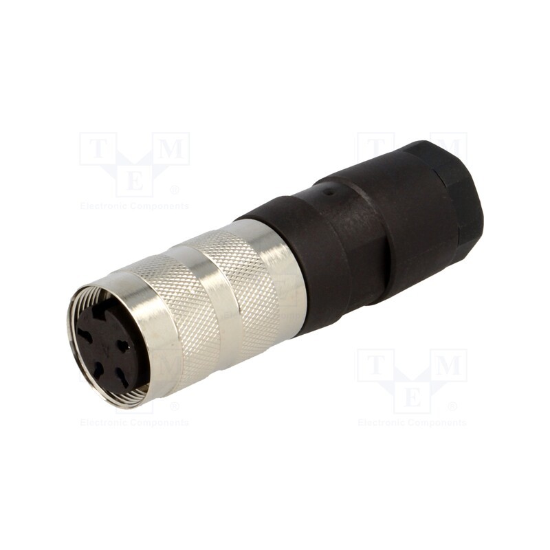 1 pcs x AMPHENOL - T3301002U - Connector: M16, plug, female, soldering, for cable, PIN: 4, 5A, 300V