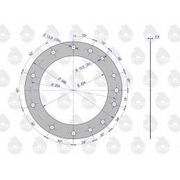 C 330 hub reduction gasket set, original Ursus