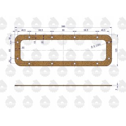 C 330 hub reduction gasket set, original Ursus