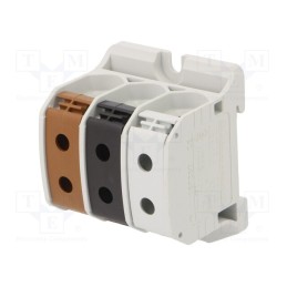 1 pcs x SIMET - 81004022 - Splice terminal: rail, 50mm2, ways: 3, terminals: 6, screw terminal