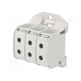 1 pcs x SIMET - 81004002 - Splice terminal: rail, 50mm2, ways: 3, terminals: 6, grey, STB, TS35