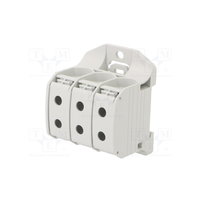 1 pcs x SIMET - 81004002 - Splice terminal: rail, 50mm2, ways: 3, terminals: 6, grey, STB, TS35