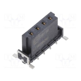 1 pcs x HARTING - 15620042601333 - Connector: PCB to PCB, female, PIN: 4, 2.54mm, har-flex® Power