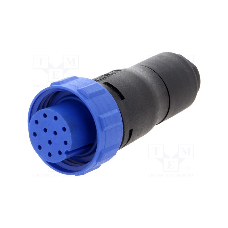 1 pcs x BULGIN - PX0410/12S/6065 - Connector: circular, plug, female, PIN: 12, w/o contacts, for cable