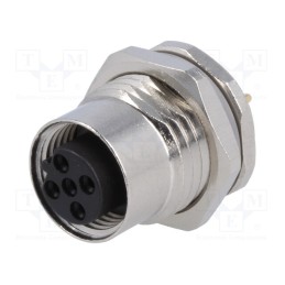 1 pcs x TE Connectivity - T4141412051-000 - Socket, M12, PIN: 5, female, B code-Profibus, THT, IP67, straight