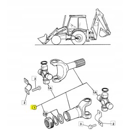 Rear drive shaft JCB backhoe loader JCB