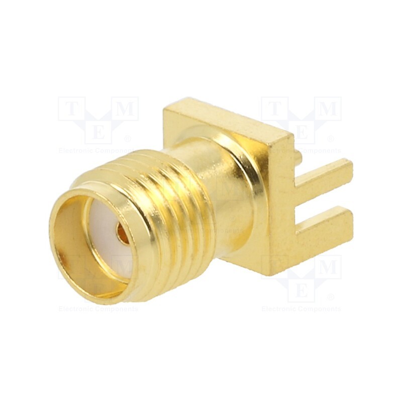 1 pcs x MUELLER ELECTRIC - BU-1420711841 - Socket, SMA, female, card edge,middle board mount, horizontal