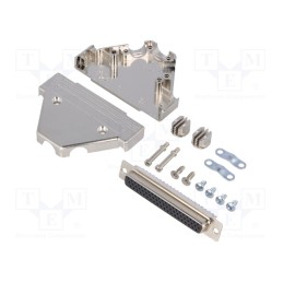 1 pcs x ENCITECH - 6355-0058-14 - D-Sub, PIN: 62, plug, female, soldering, for cable, black