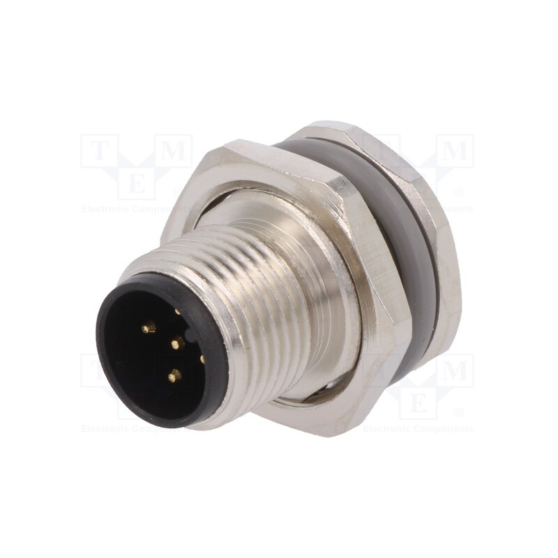 1 pcs x TE Connectivity - T4140012051-000 - Socket, M12, PIN: 5, male, A code-DeviceNet / CANopen, THT, IP67
