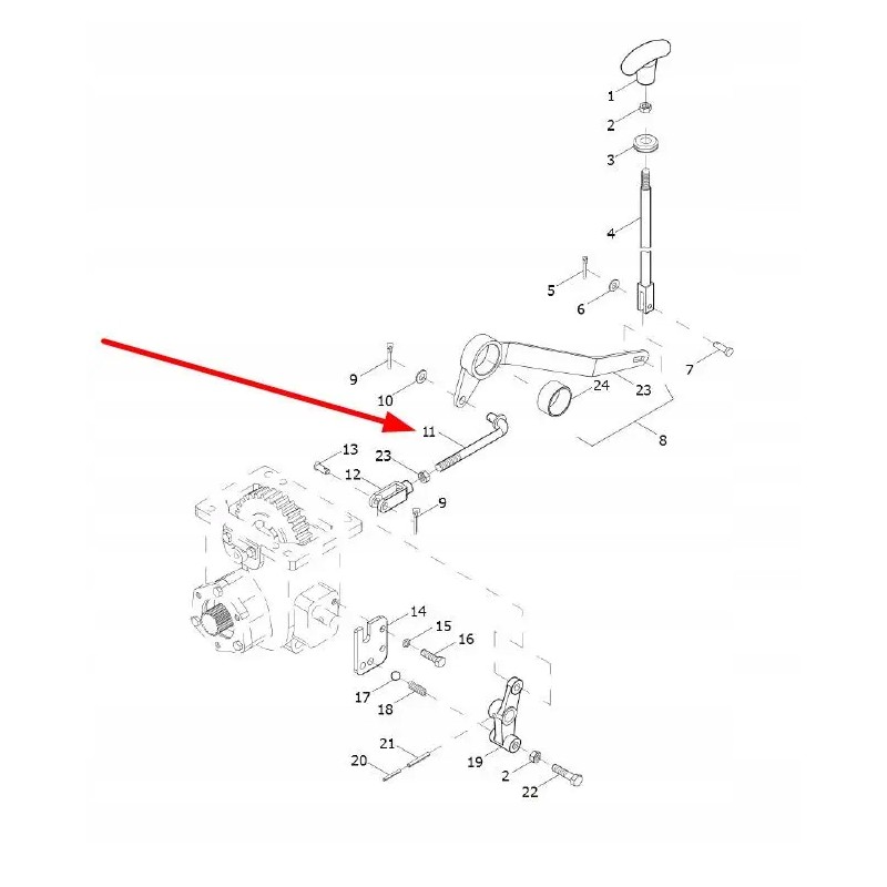 Te254 423a 4 lever cable