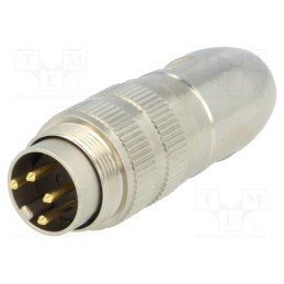 1 pcs x LUMBERG - 0332 04 - Connector: M16, plug, male, soldering, for cable, PIN: 4, 5A, 250V