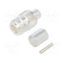 1 pcs x TE Connectivity - 1-1337414-0 - N Str Jk Hex 50Ohm Silver Pltd PSF 1/4M,