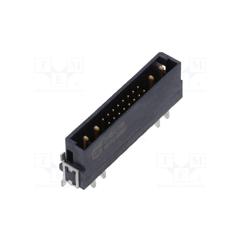 1 pcs x HARTING - 15754162601333 - Connector: PCB to PCB, male, PIN: 20(4+16), har-flex® Hybrid, SMT