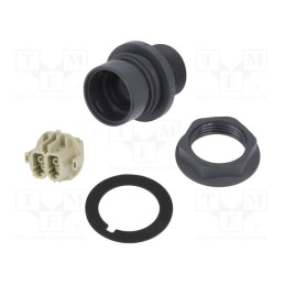 1 pcs x BULGIN - PXF6052B - Connector: fiber optic, PIN: 2, multi mode duplex (MM), bayonet