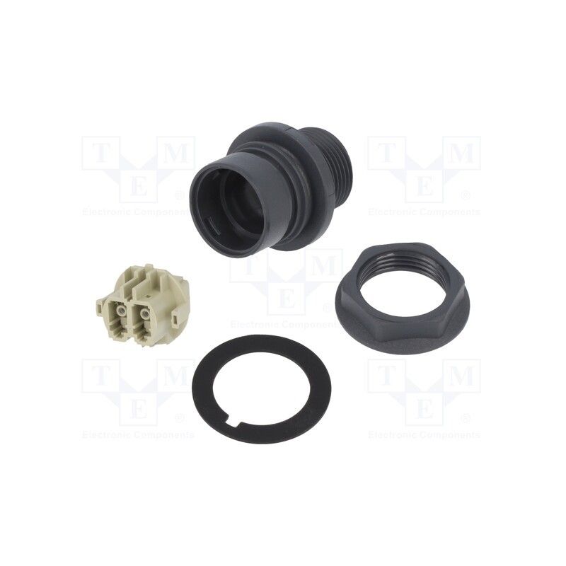 1 pcs x BULGIN - PXF6052B - Connector: fiber optic, PIN: 2, multi mode duplex (MM), bayonet